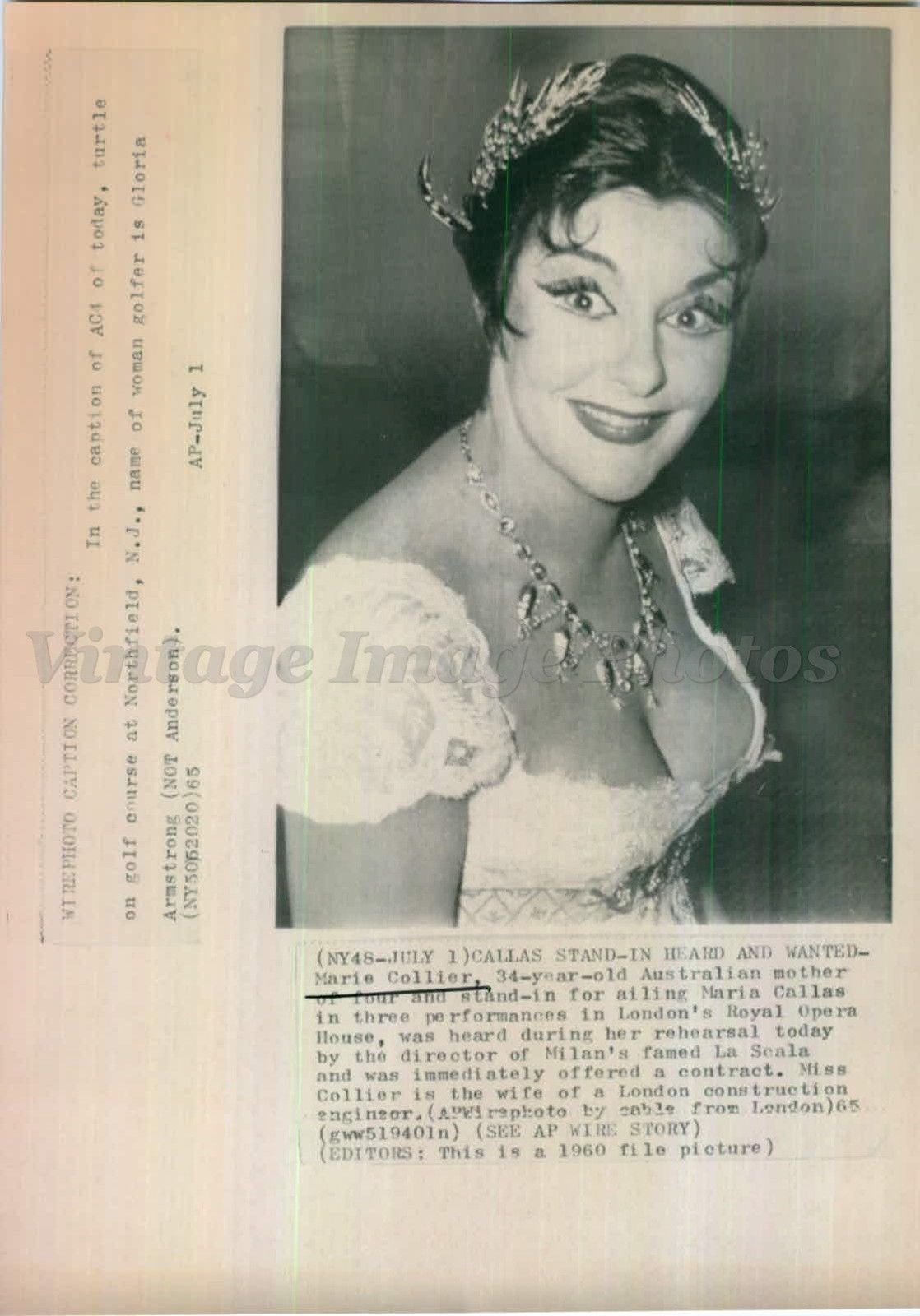 Marie Collier (1927-04-16 – 1971-12-08). Operatic sopranos