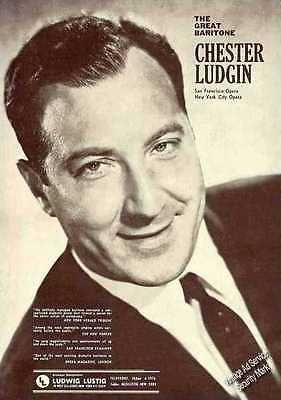 Chester Ludgin (1925-05-20 – 2003-08-09). Operatic baritones