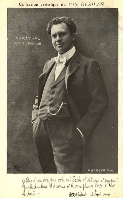 Adolphe Maréchal (1867-09-26 – 1935-02-01). Operatic tenors