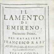 Francesco Rasi (1574-05-14 – 1621-11-30). Operatic tenors