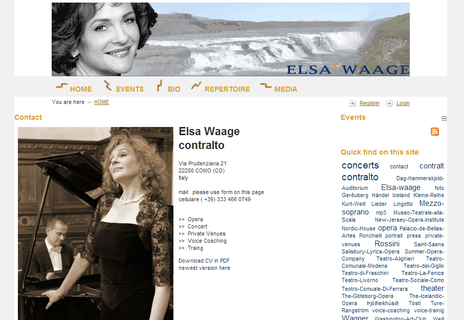 Elsa Waage . Operatic contraltos