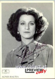 Agnes Baltsa (1944-11-19 – 1944-11-19). Operatic mezzo-sopranos