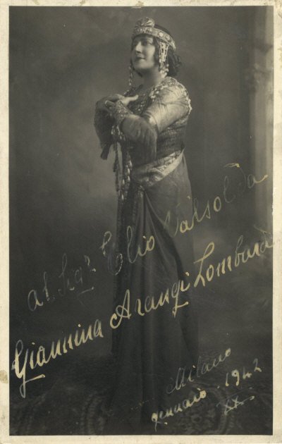 Giannina Arangi-Lombardi (1891-06-20 – 1951-07-09). Operatic sopranos