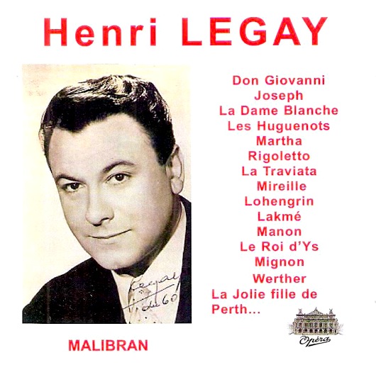Henri Legay (1920-07-01 – –). Operatic tenors