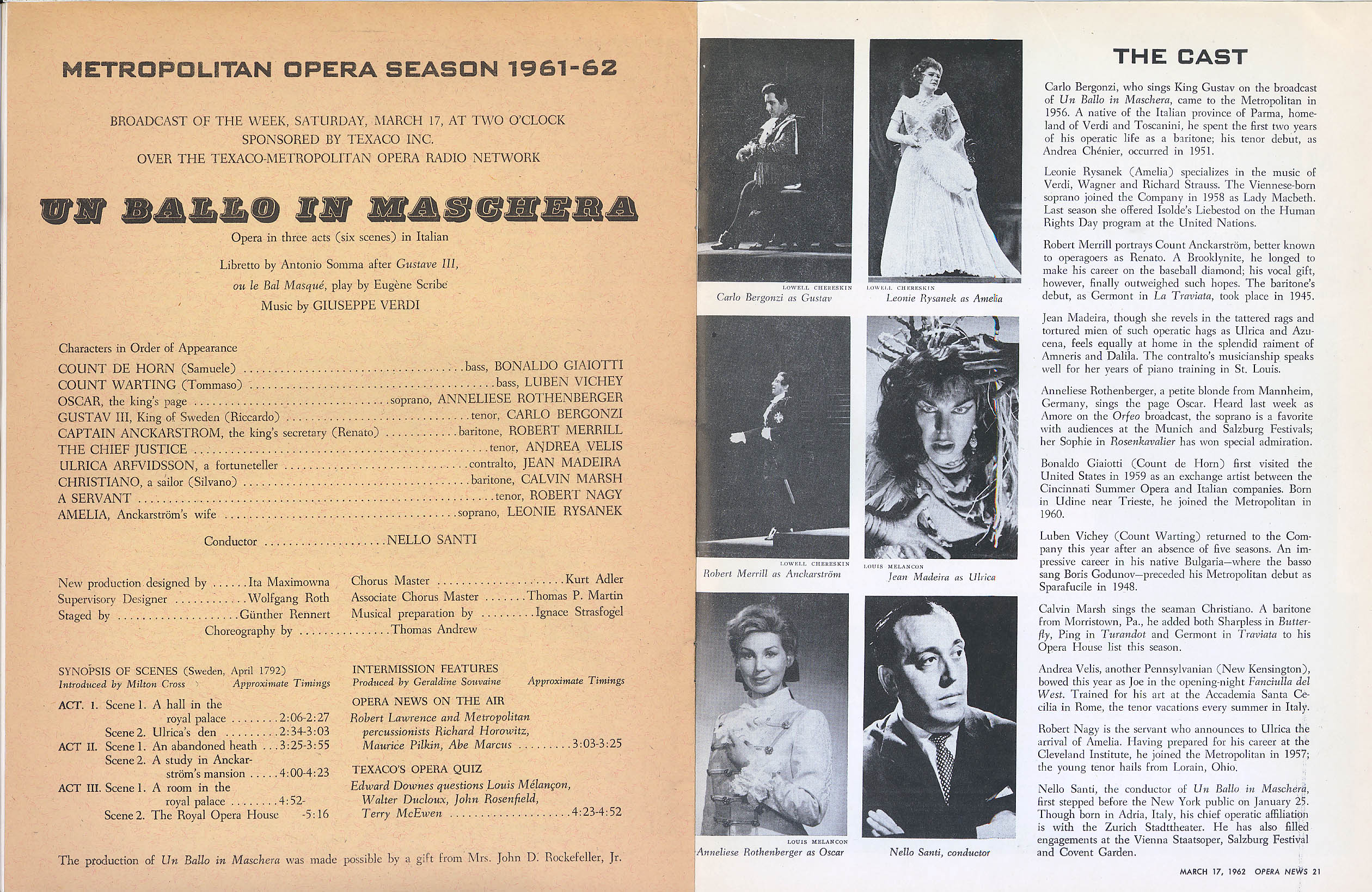 Andrea Velis (1932-06-07 – 1994-10-04). Operatic tenors