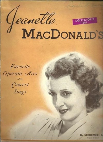 Jeanette MacDonald (1903-06-18 – 1965-01-14). Operatic sopranos