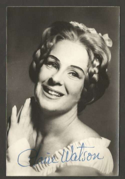 Claire Watson (1927-02-03 – 1986-07-16). Operatic sopranos