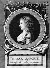 Teresa Saporiti (1788-12-26 – 1789-04-20). Operatic sopranos
