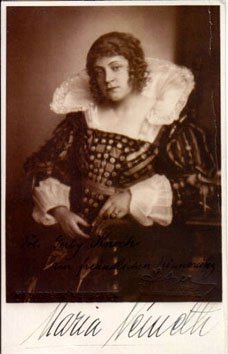 Maria Nemeth (1897-03-13 – 1967-12-28). Operatic sopranos